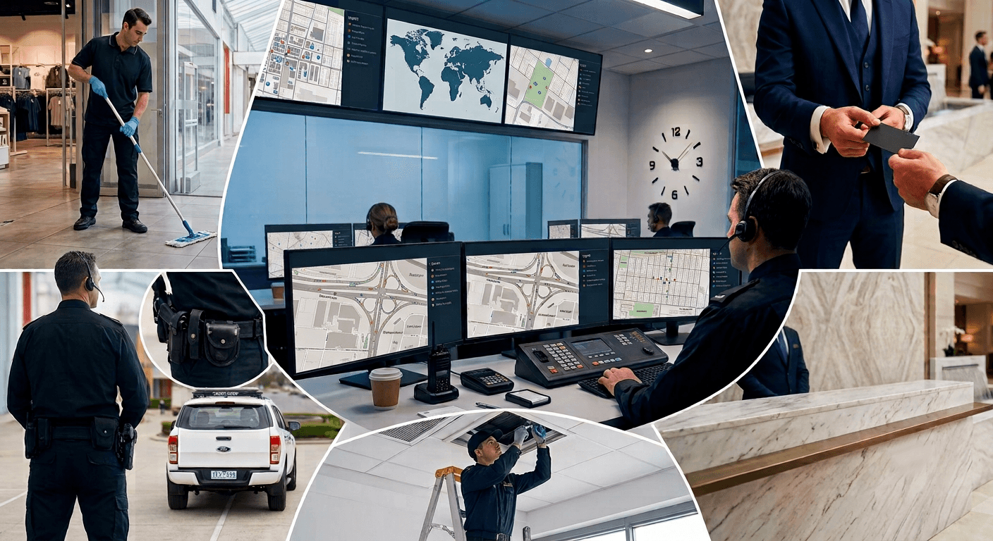 RuRay Services cleaning, security, and maintenance team at work